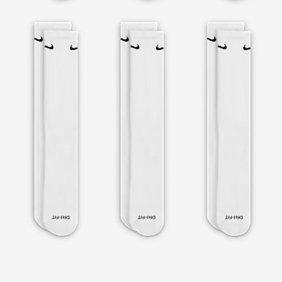 Nike 
Training Crew Socks (3 Pairs)
Nike Everyday Cushioned - Picture 2 of 12